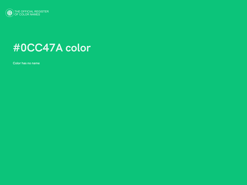 #0CC47A color image
