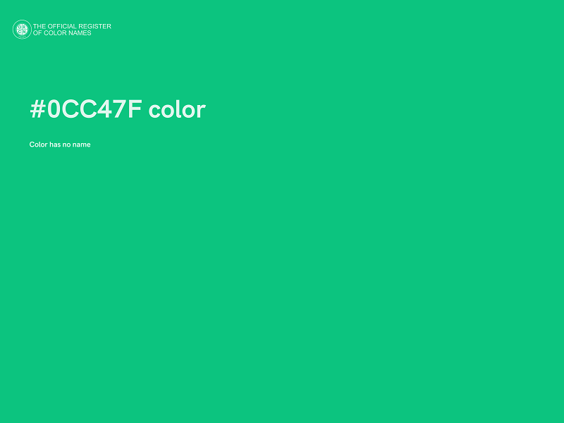 #0CC47F color image