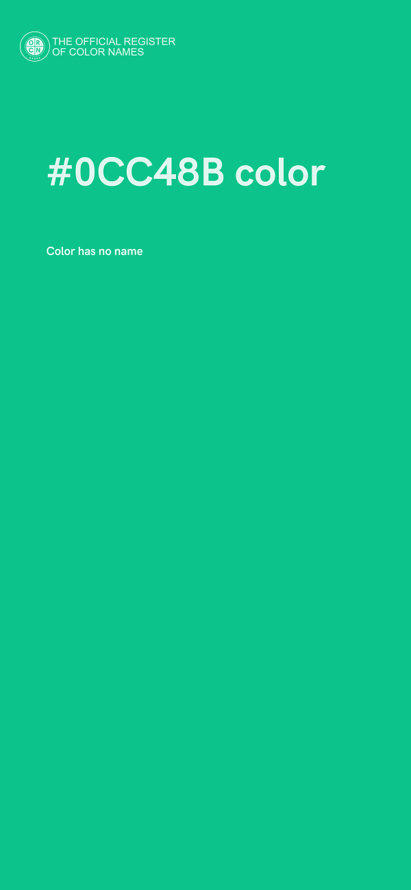 #0CC48B color image