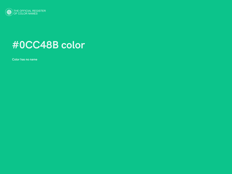 #0CC48B color image