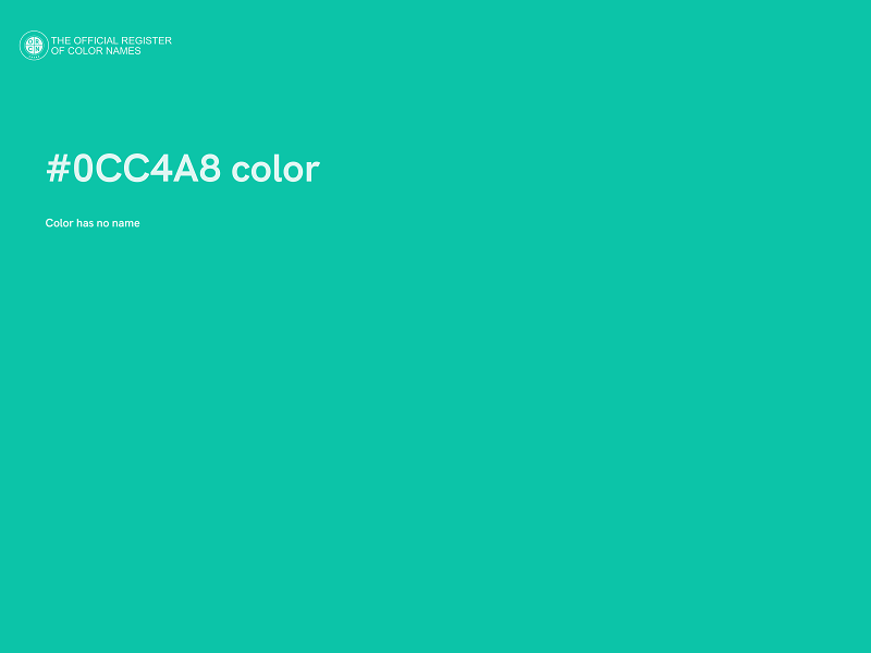 #0CC4A8 color image