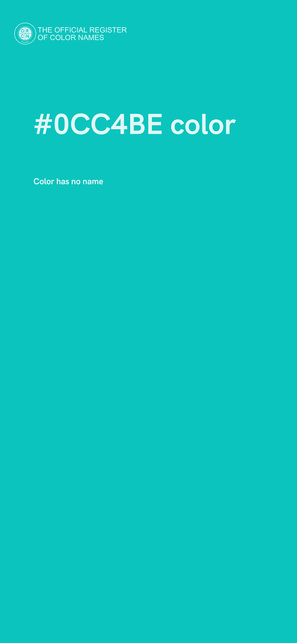 #0CC4BE color image