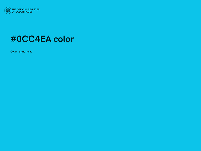 #0CC4EA color image