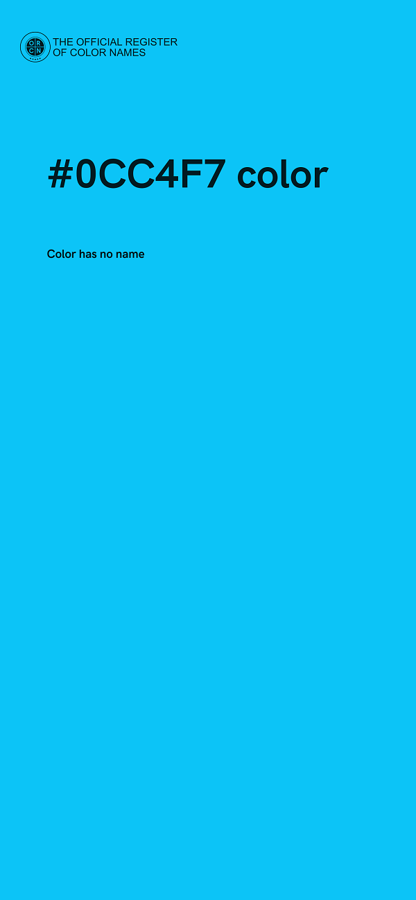 #0CC4F7 color image