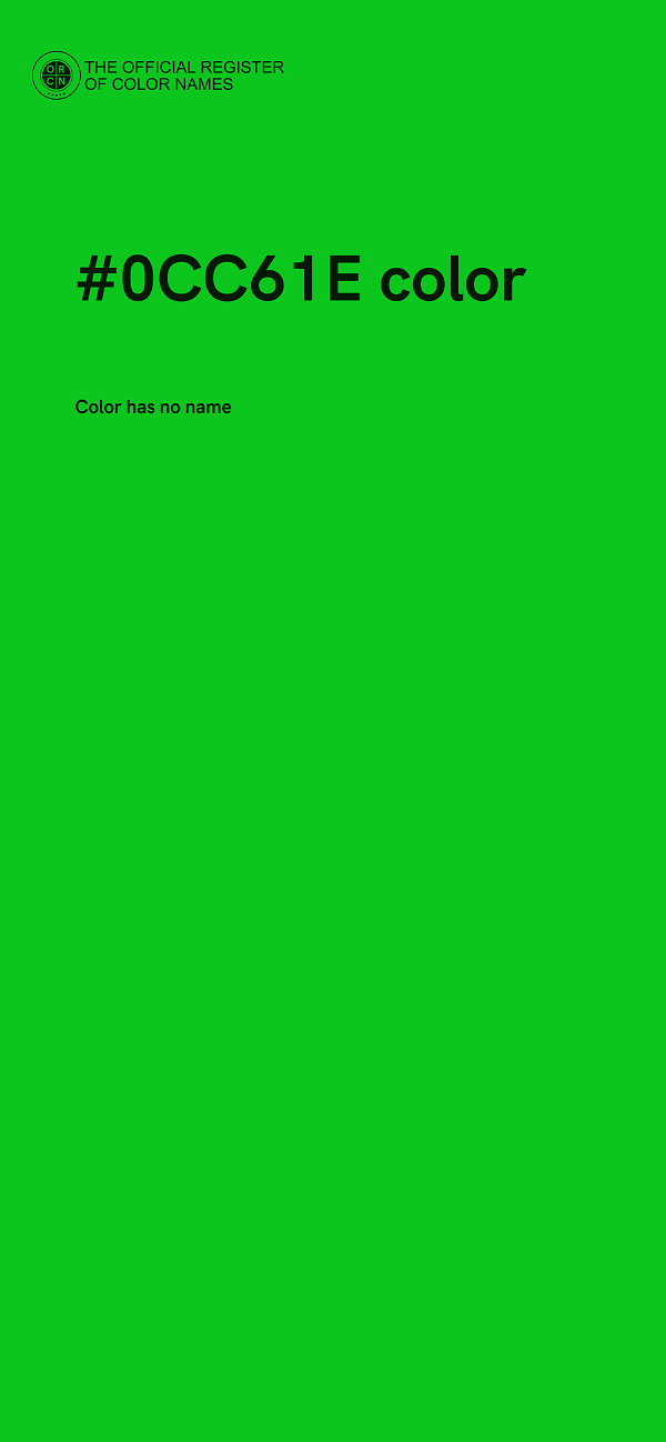 #0CC61E color image
