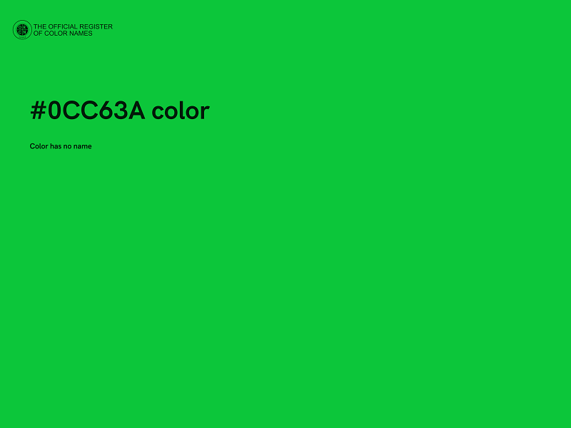 #0CC63A color image