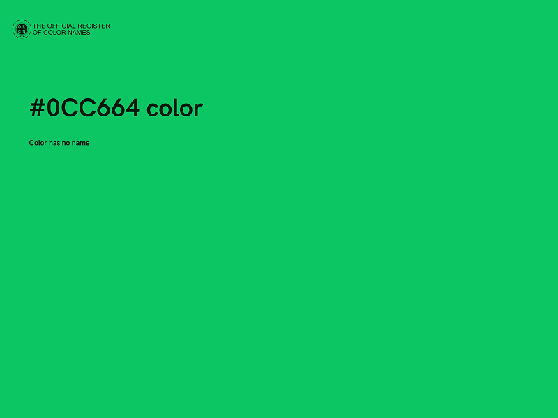 #0CC664 color image