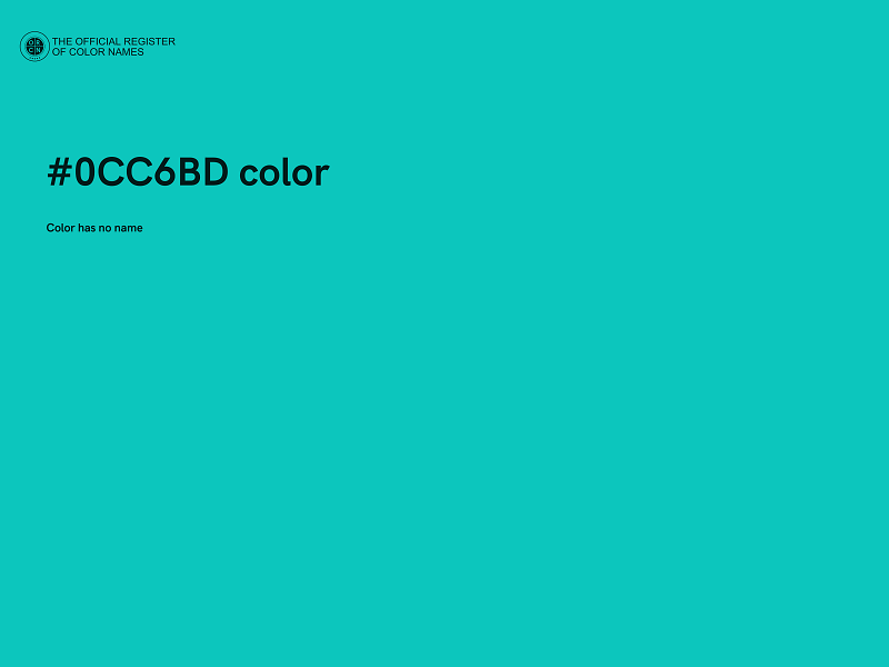 #0CC6BD color image