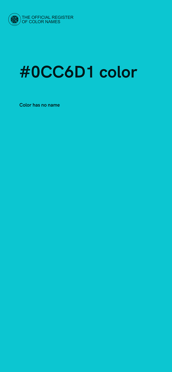 #0CC6D1 color image