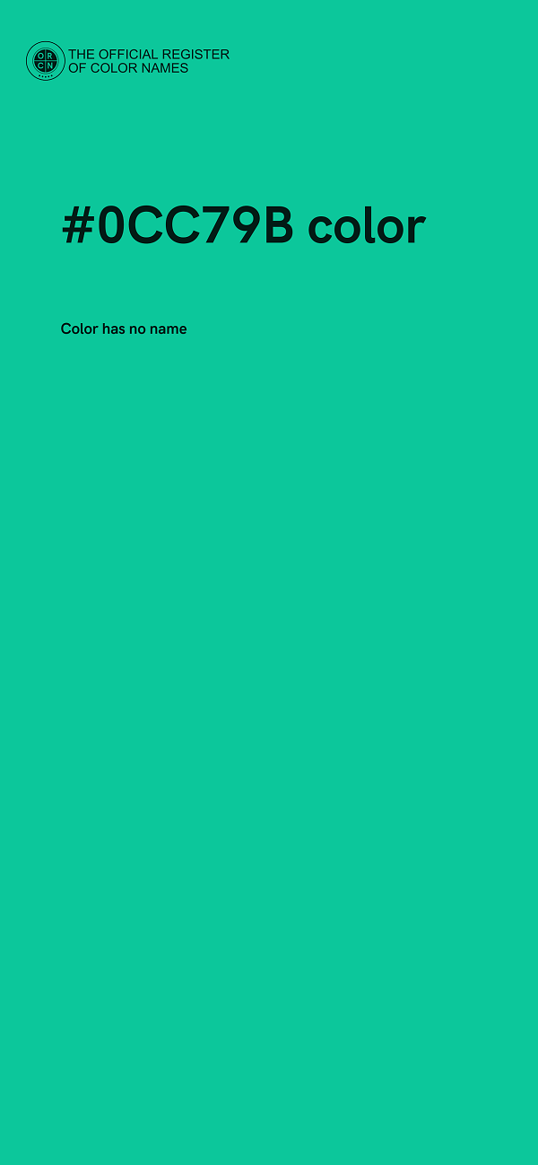 #0CC79B color image