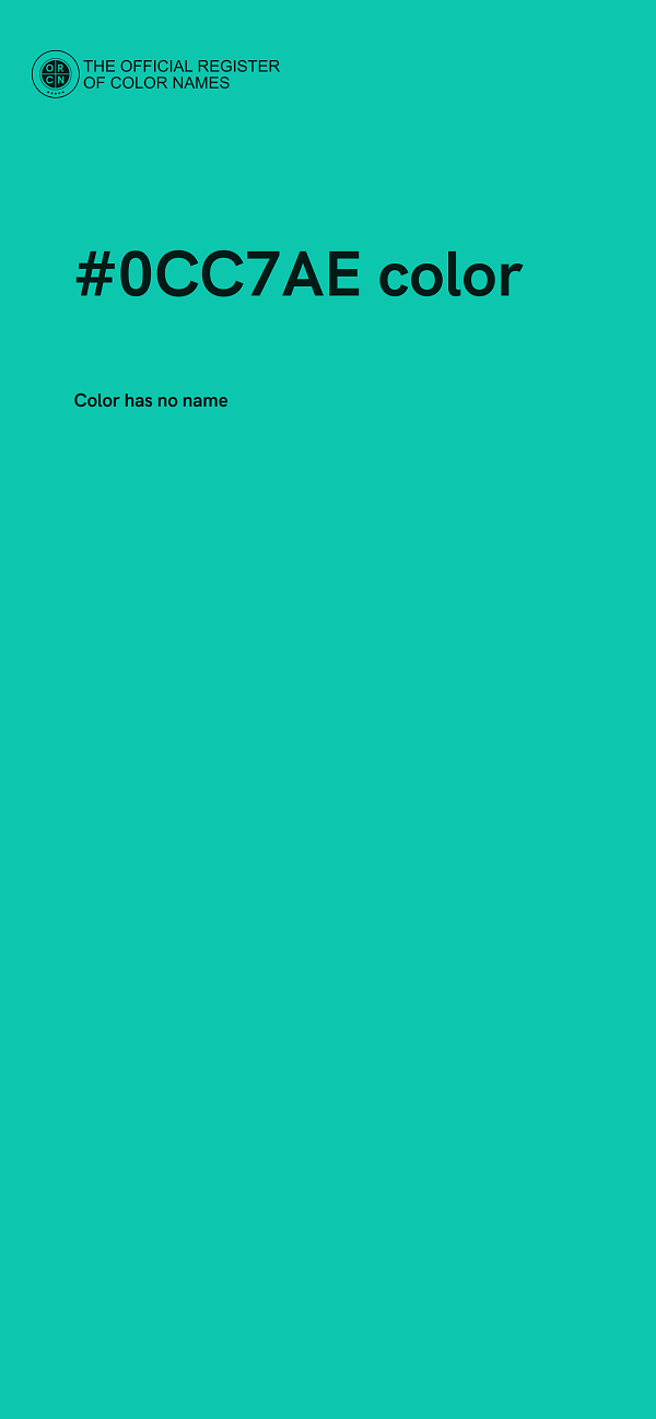 #0CC7AE color image