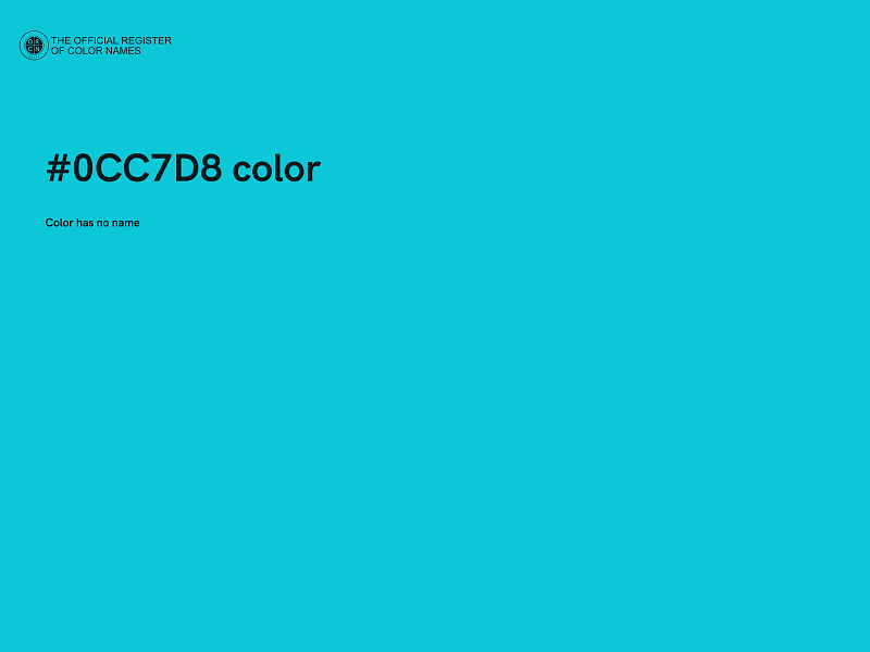 #0CC7D8 color image