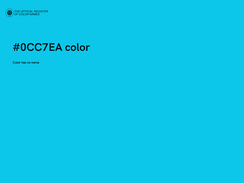 #0CC7EA color image