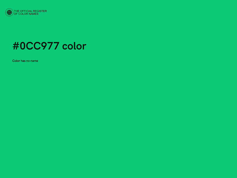 #0CC977 color image