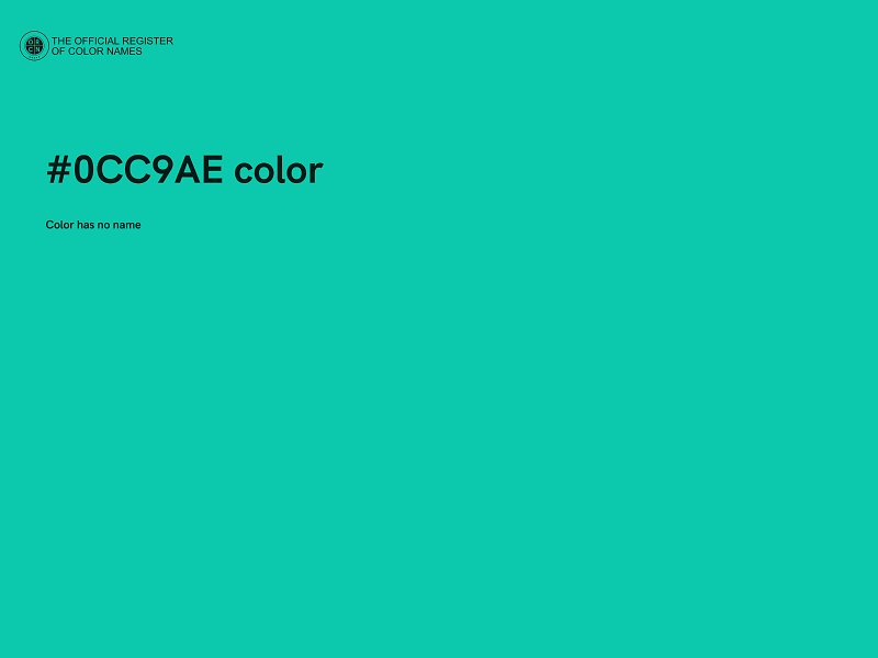 #0CC9AE color image