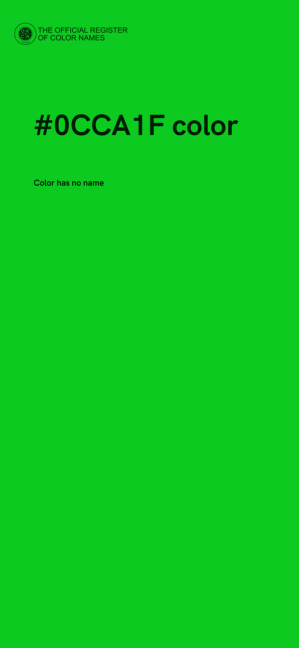 #0CCA1F color image