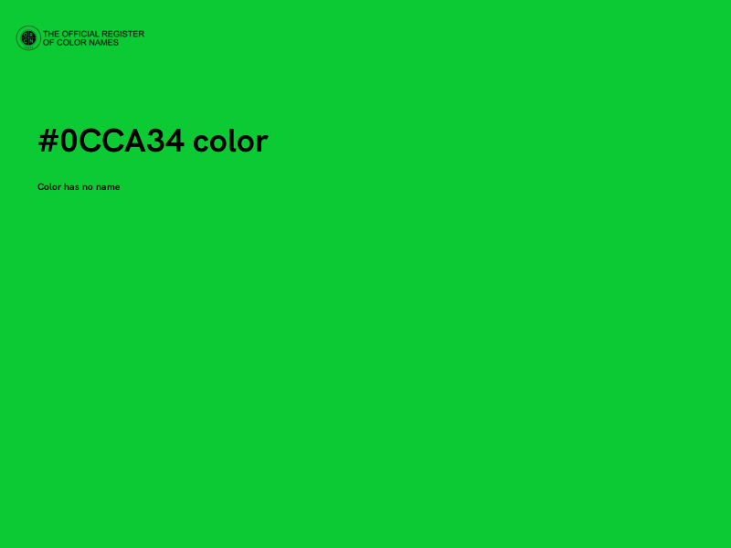 #0CCA34 color image