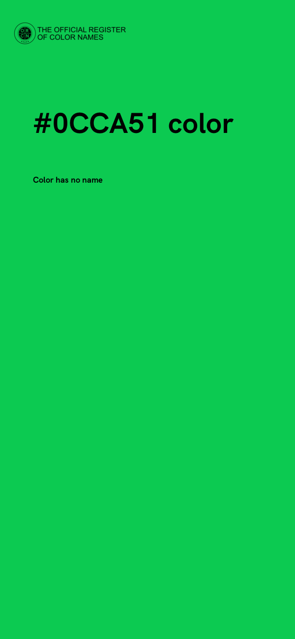 #0CCA51 color image