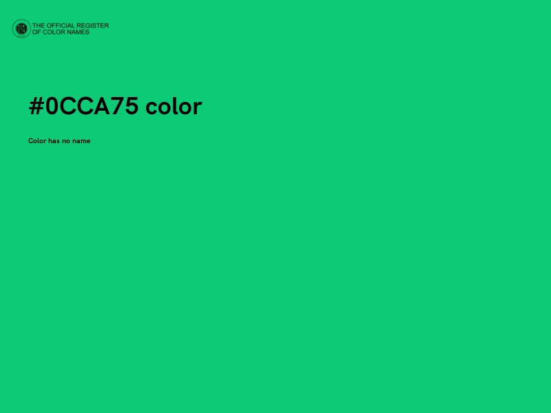 #0CCA75 color image