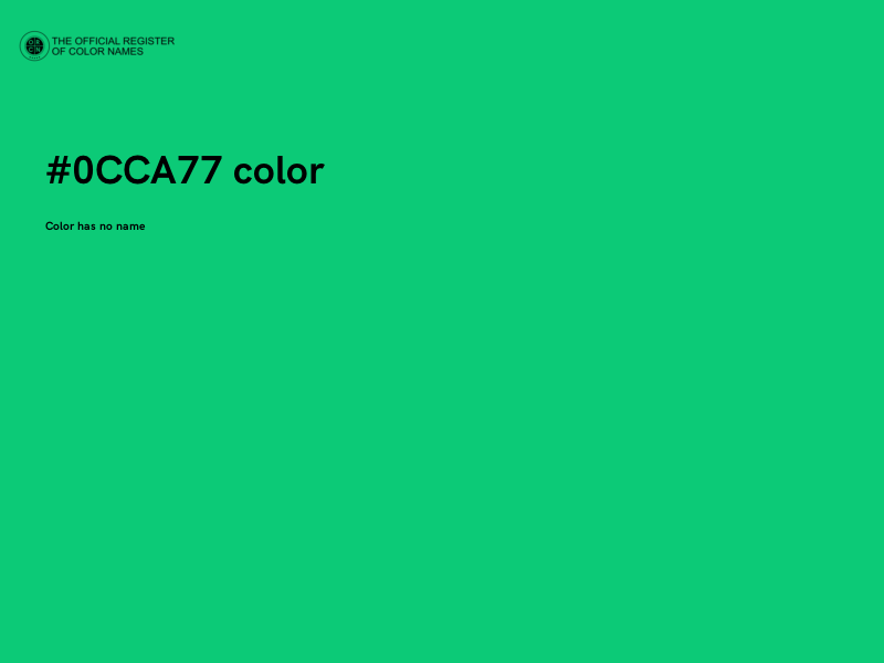 #0CCA77 color image