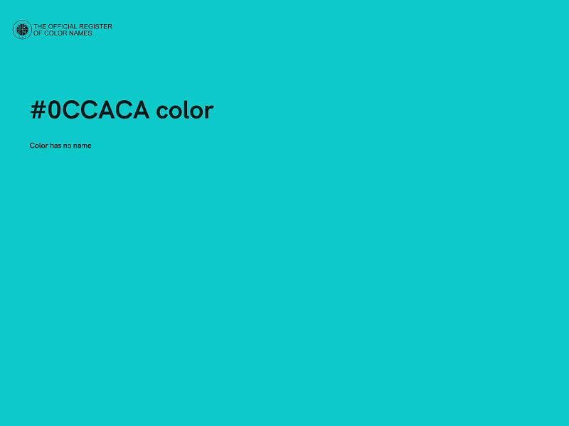 #0CCACA color image