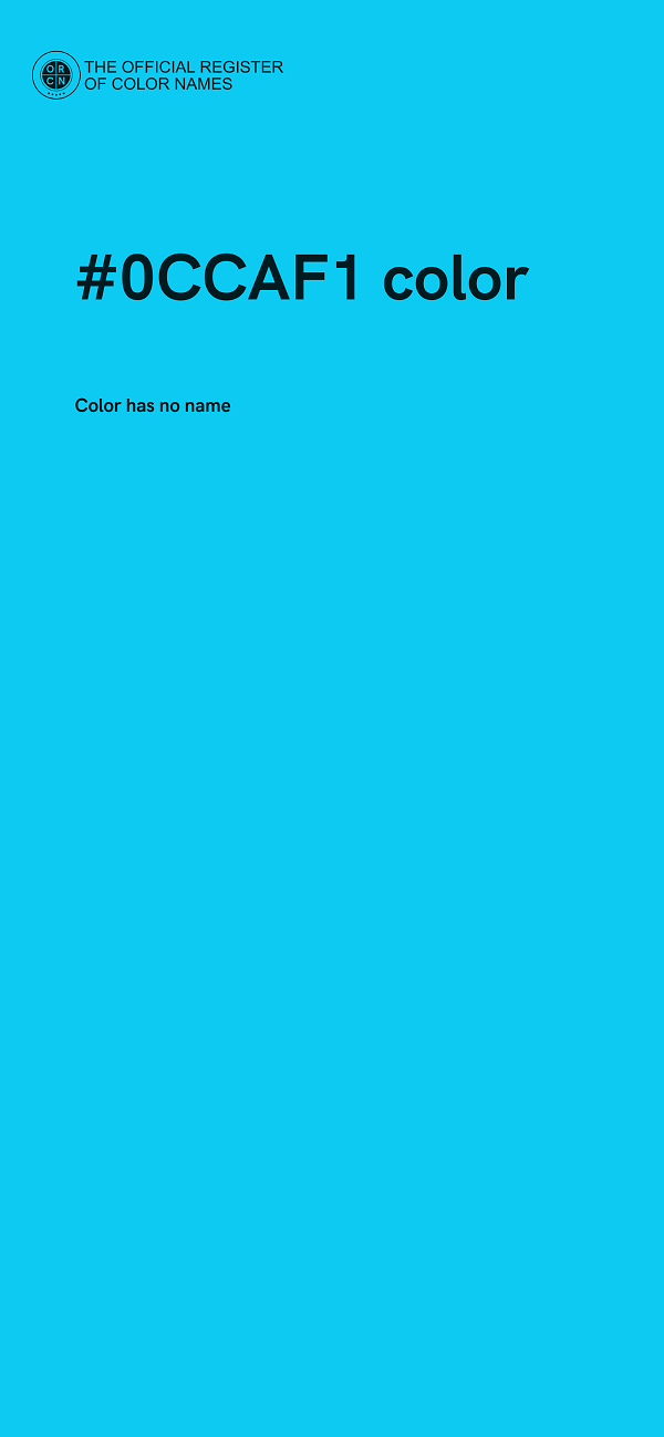 #0CCAF1 color image