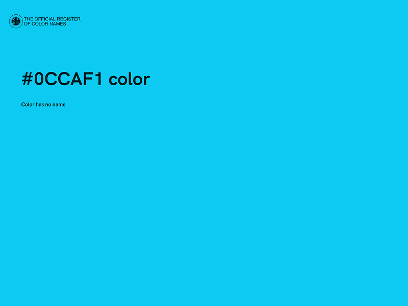 #0CCAF1 color image