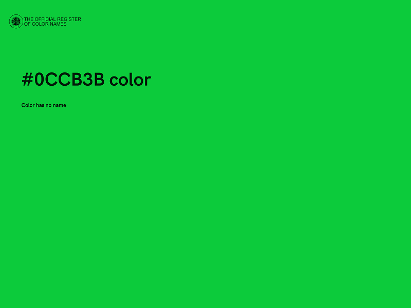 #0CCB3B color image