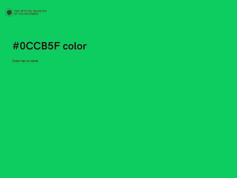 #0CCB5F color image