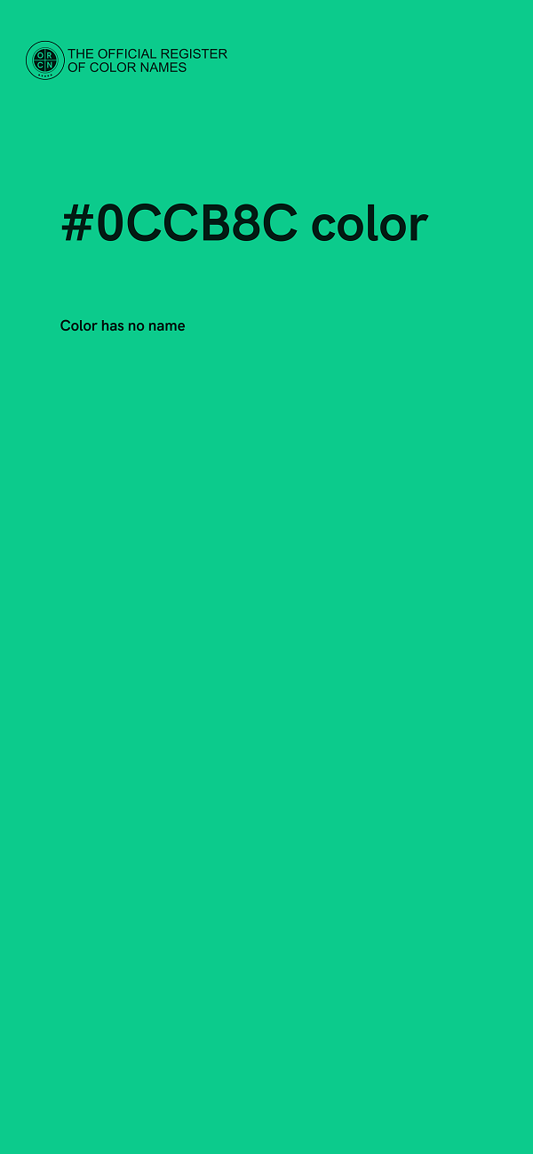 #0CCB8C color image