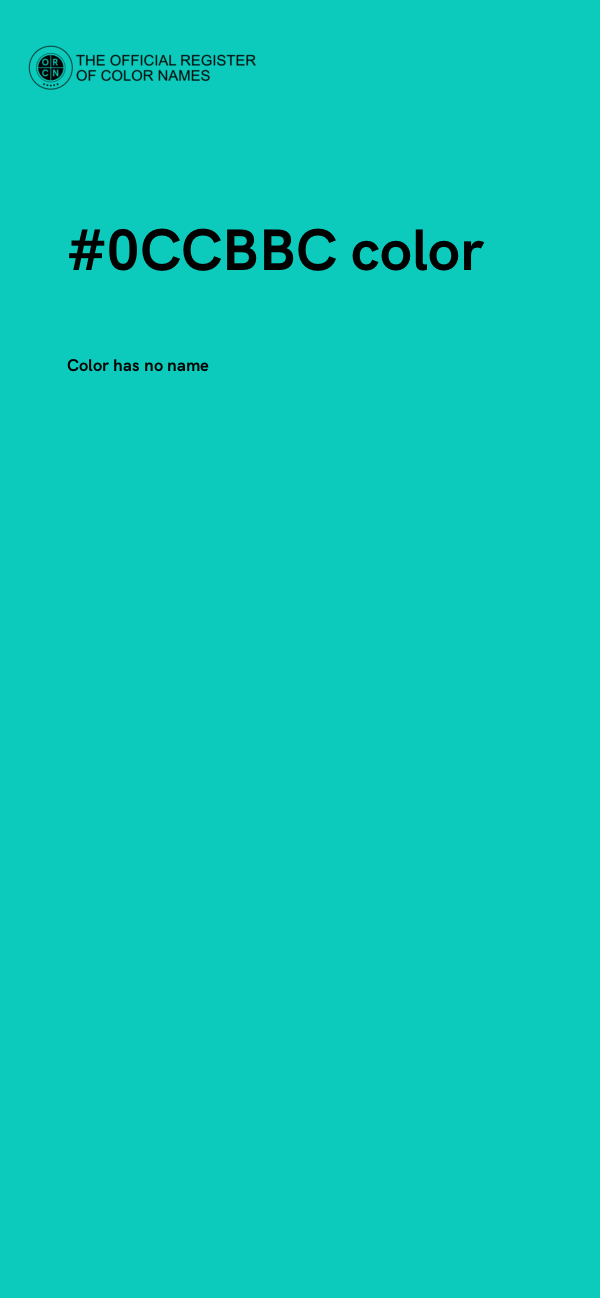 #0CCBBC color image