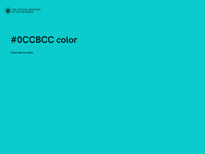 #0CCBCC color image
