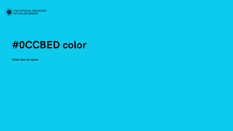 #0CCBED color image