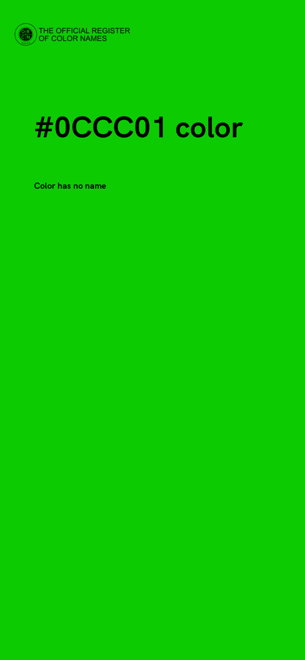 #0CCC01 color image