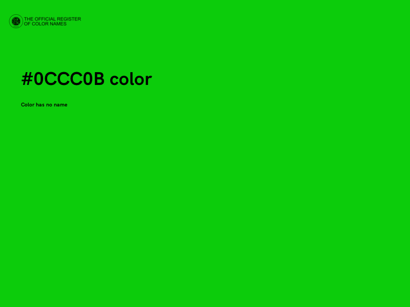 #0CCC0B color image