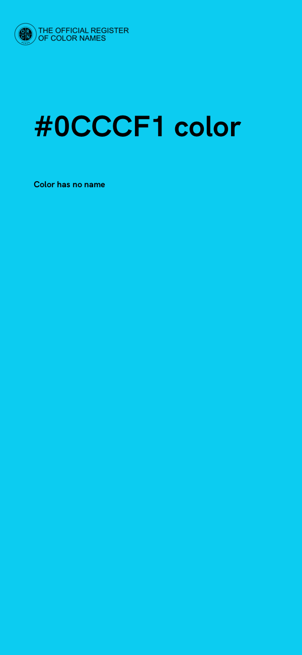 #0CCCF1 color image