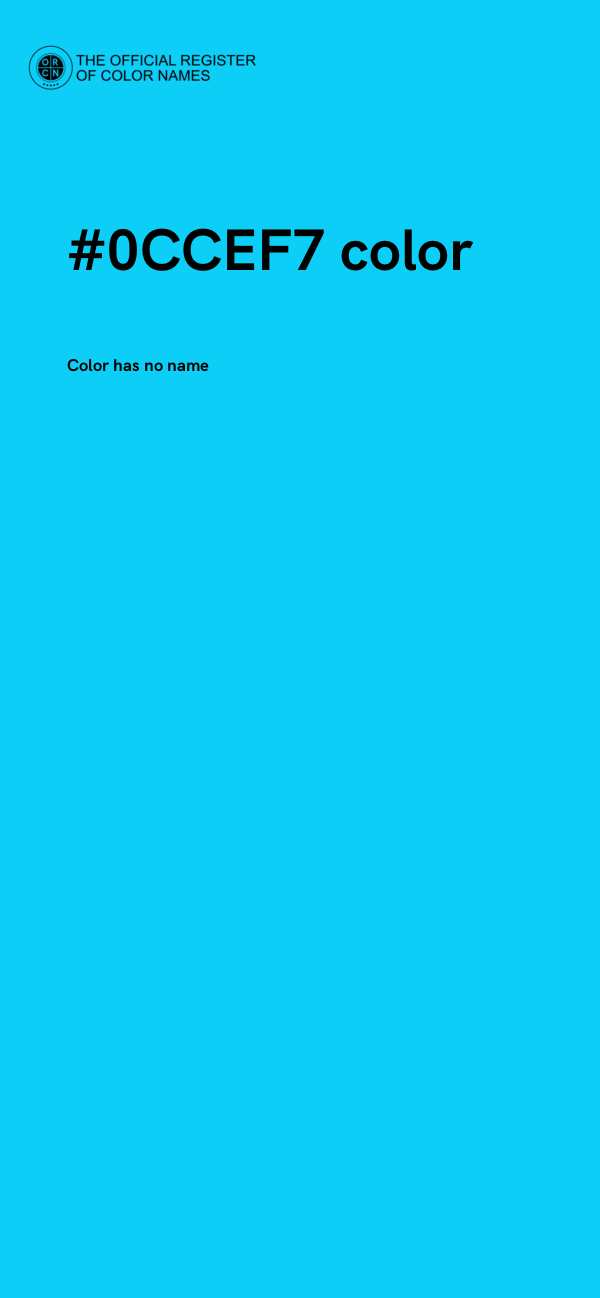 #0CCEF7 color image