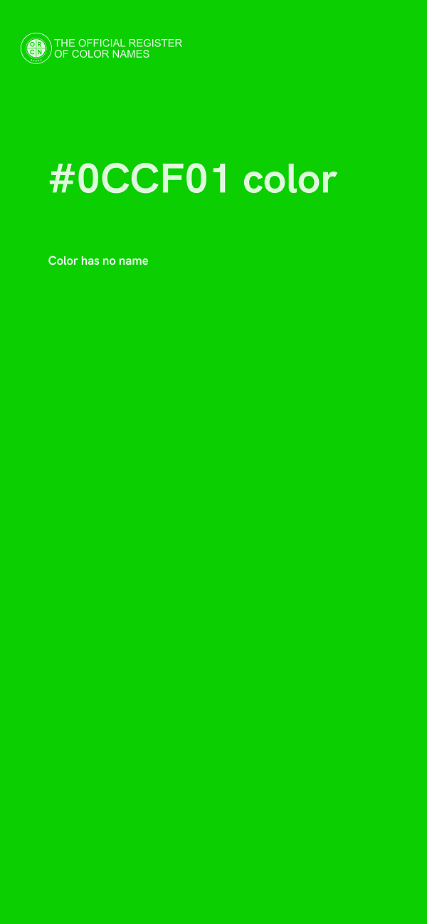 #0CCF01 color image