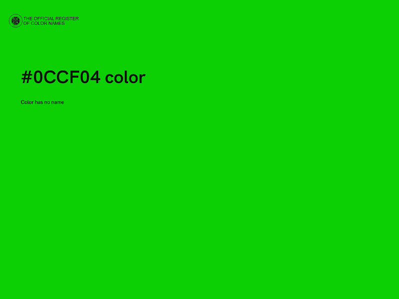#0CCF04 color image