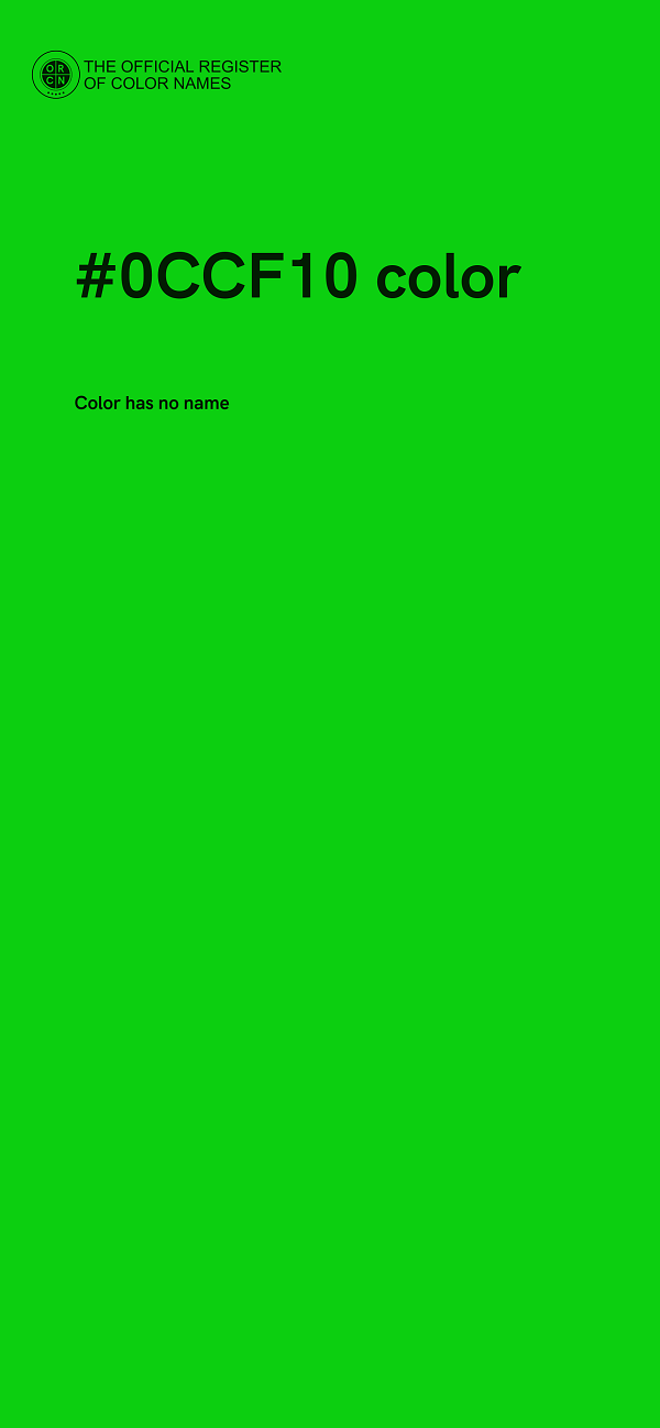 #0CCF10 color image