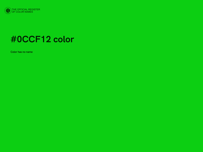 #0CCF12 color image