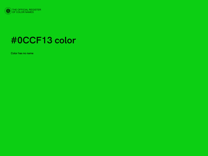 #0CCF13 color image