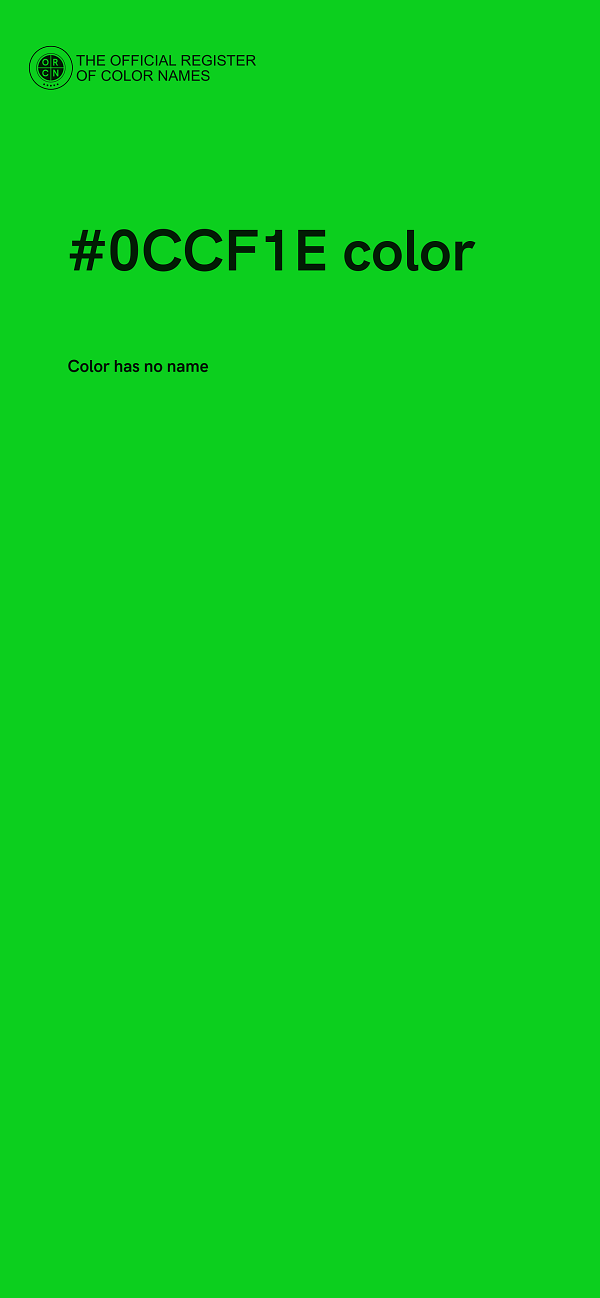 #0CCF1E color image