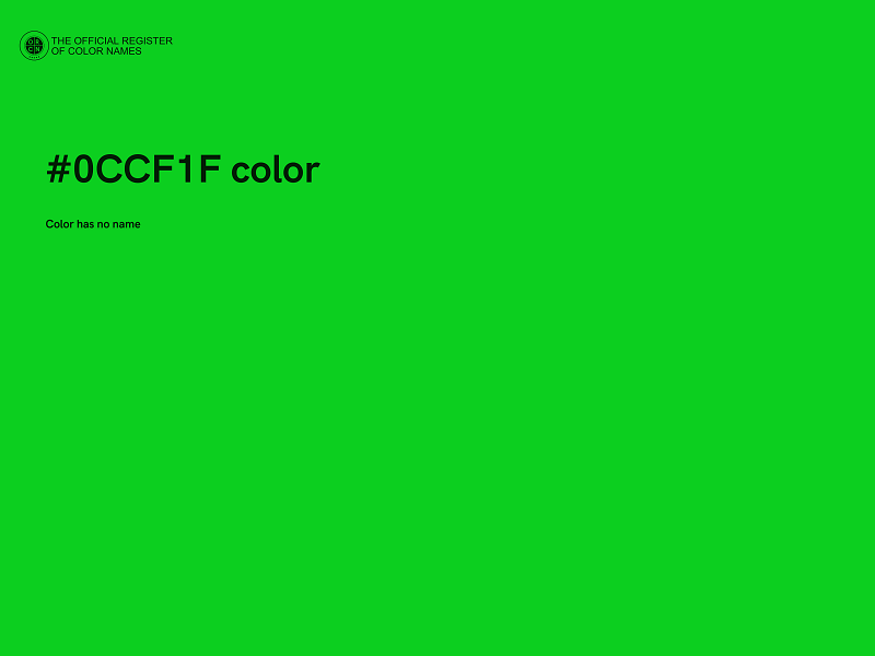 #0CCF1F color image