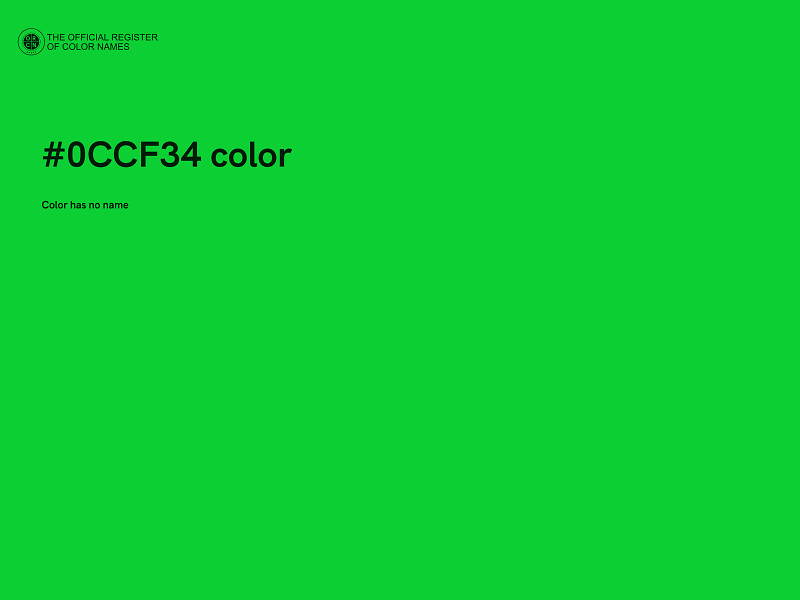 #0CCF34 color image