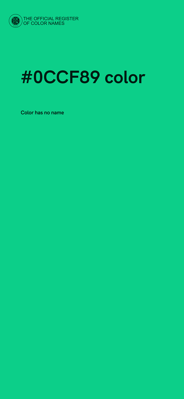 #0CCF89 color image