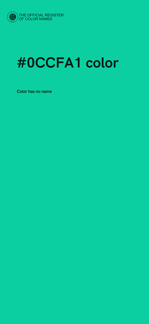 #0CCFA1 color image