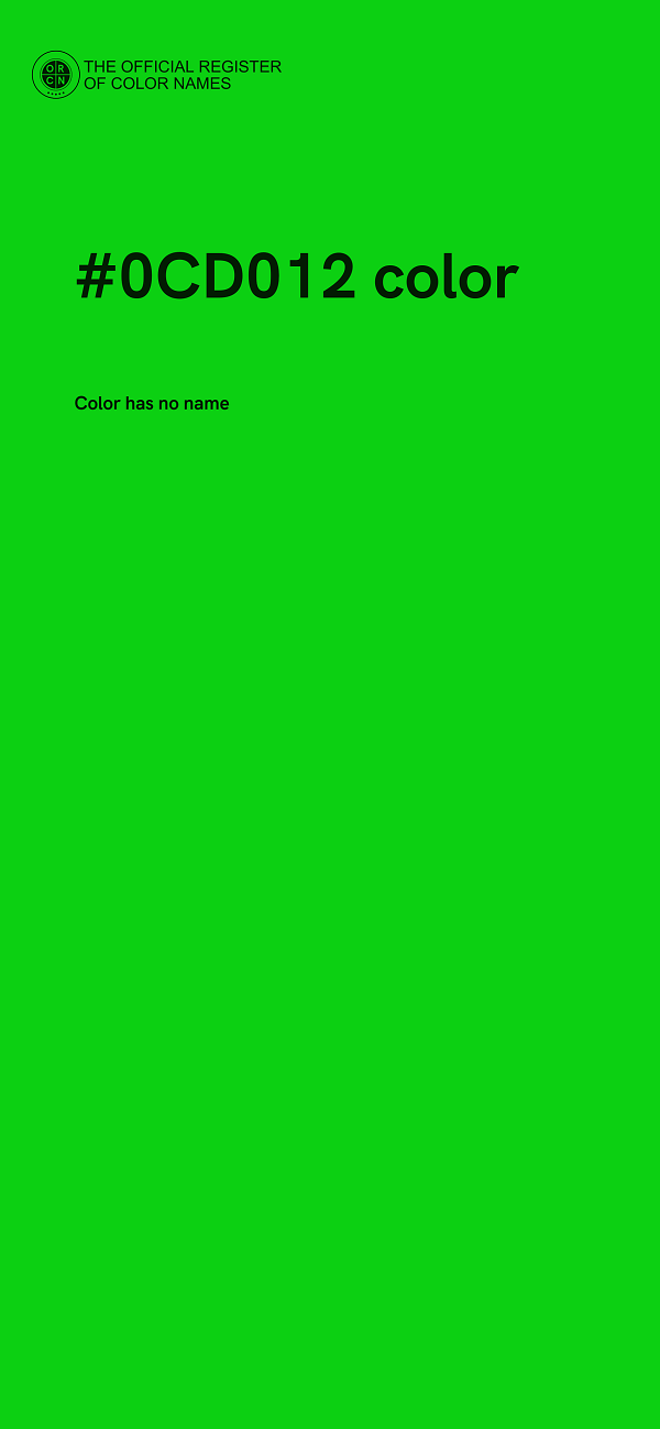 #0CD012 color image