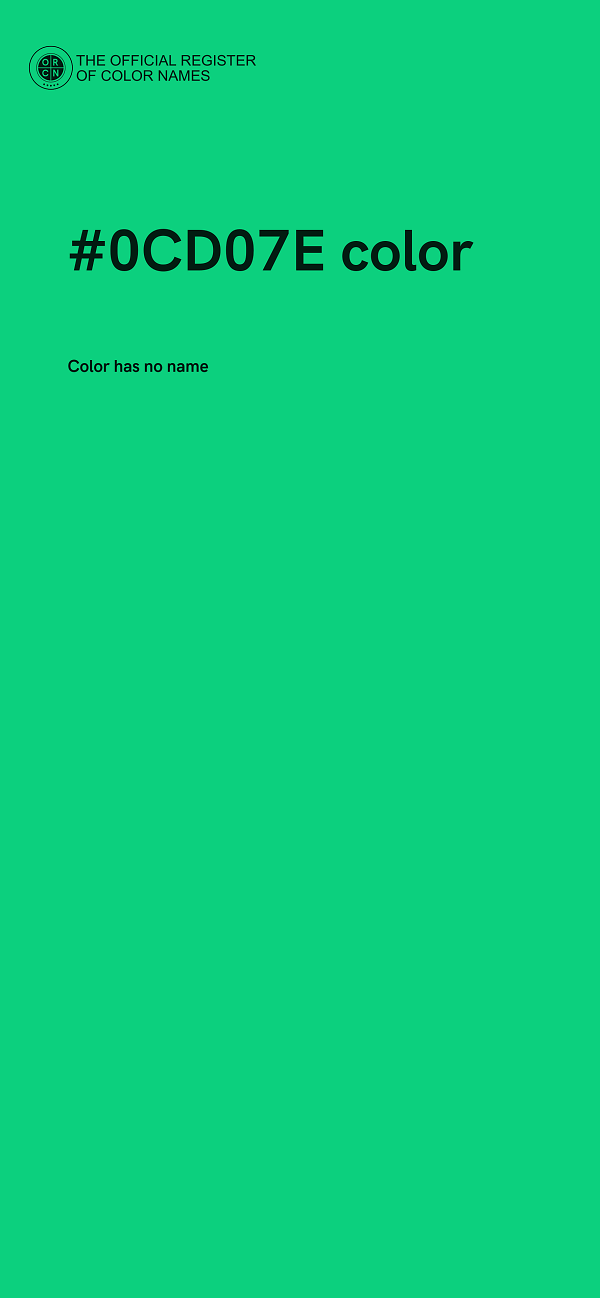 #0CD07E color image