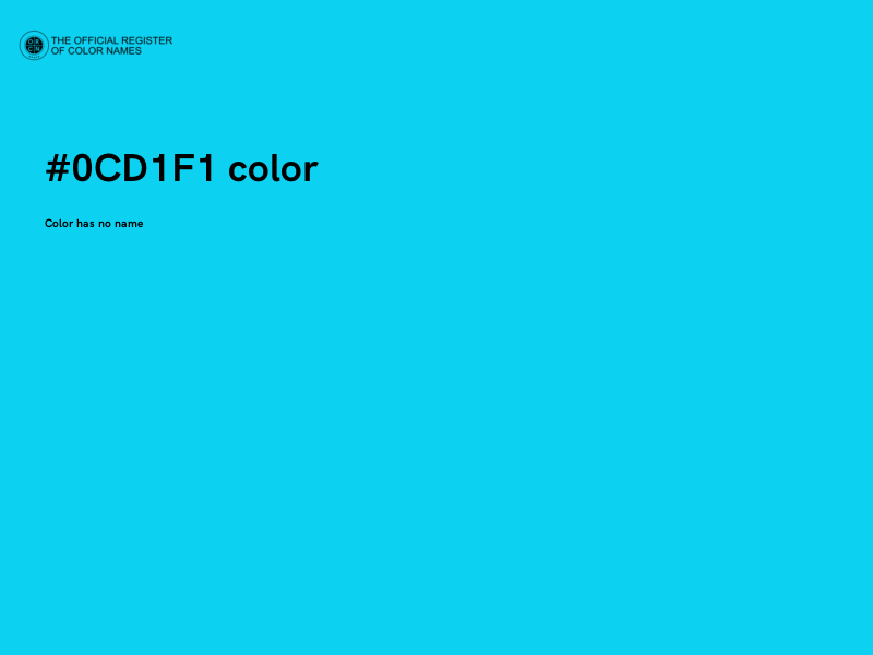 #0CD1F1 color image